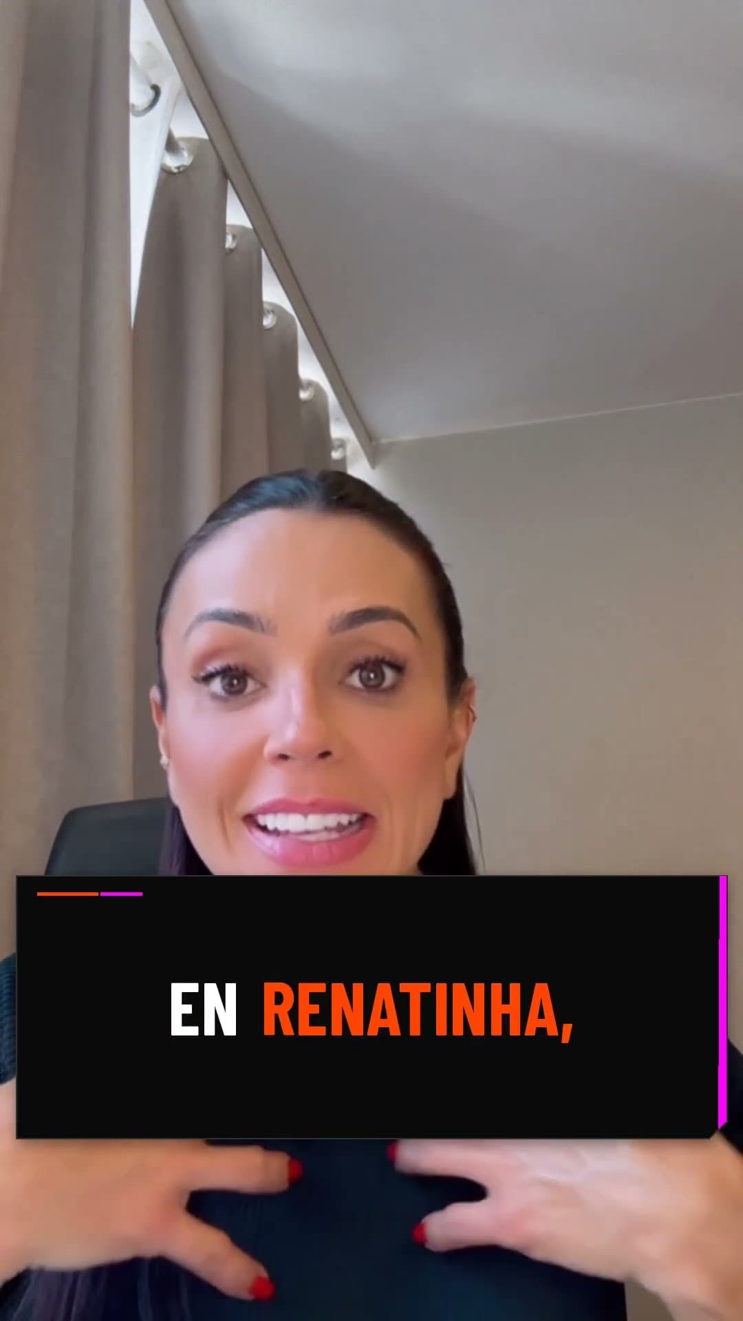 Mensaje en video de Renatinha Costa